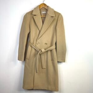J. McLaughlin Cream Belted Coat